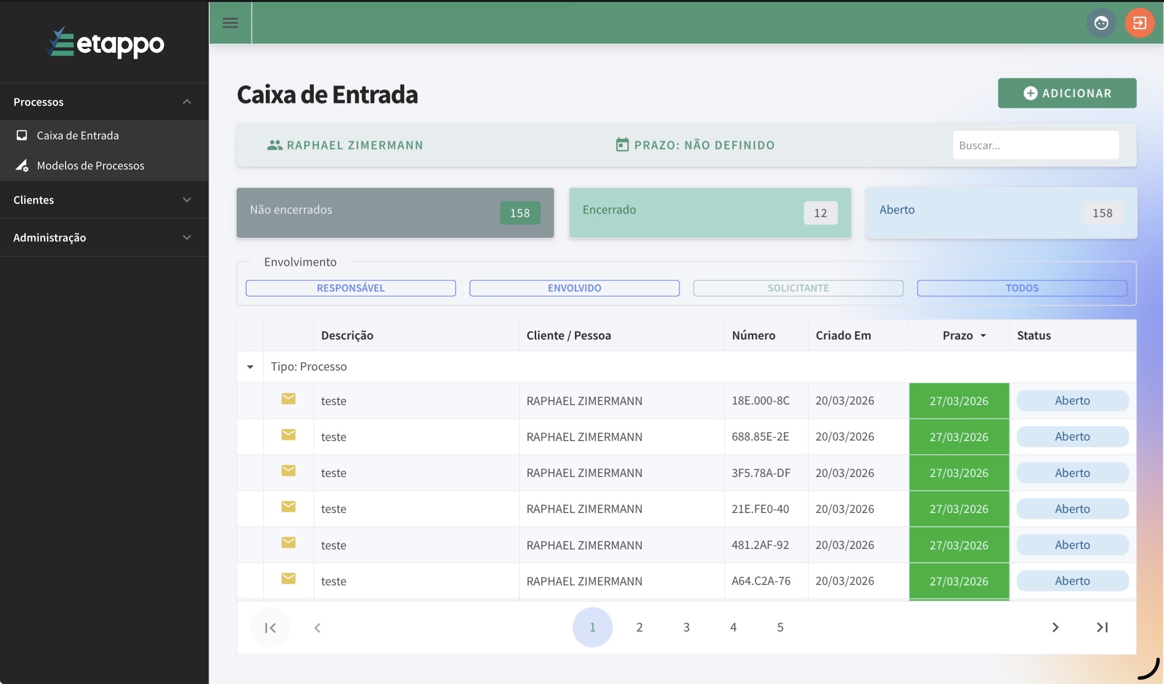 Gestão de processos